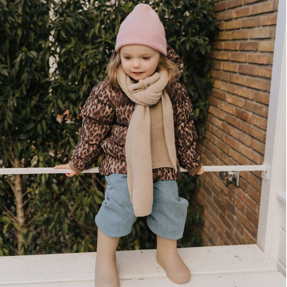 Sjaal 100% wol sand