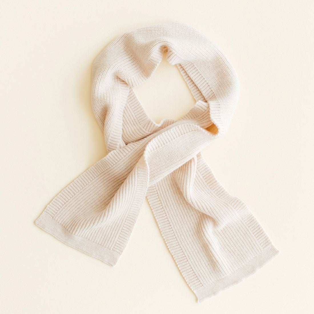 Sjaal gustave cream voorzijde hvid
