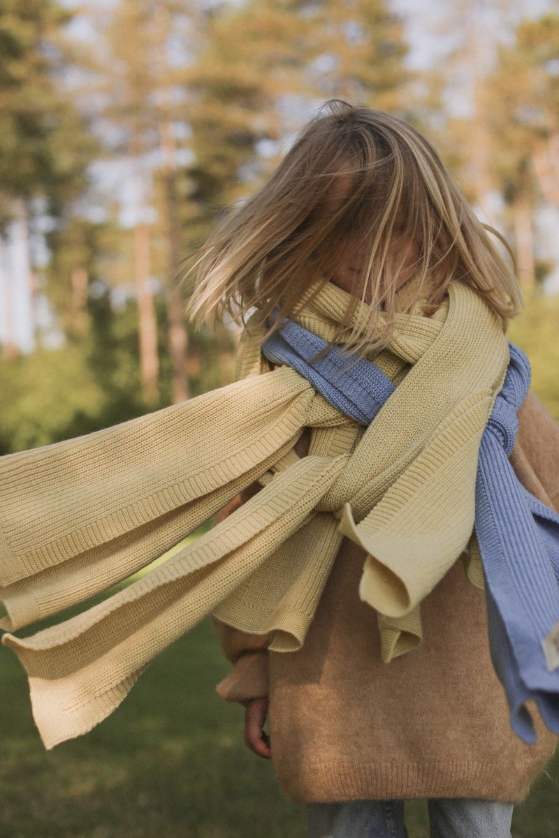 Sjaal gustave light yellow