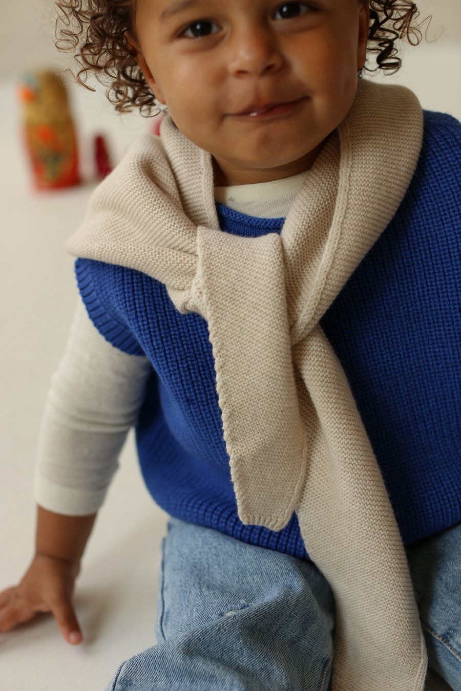 Sjaal josephina cream kids & dames