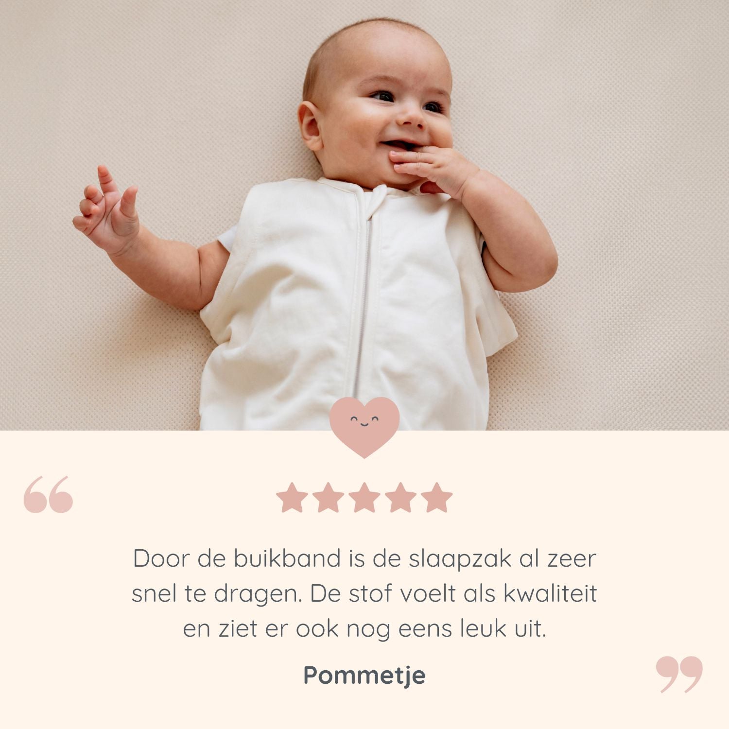 Close up Slaapzak 0-6M Katoen Pure Puckababy