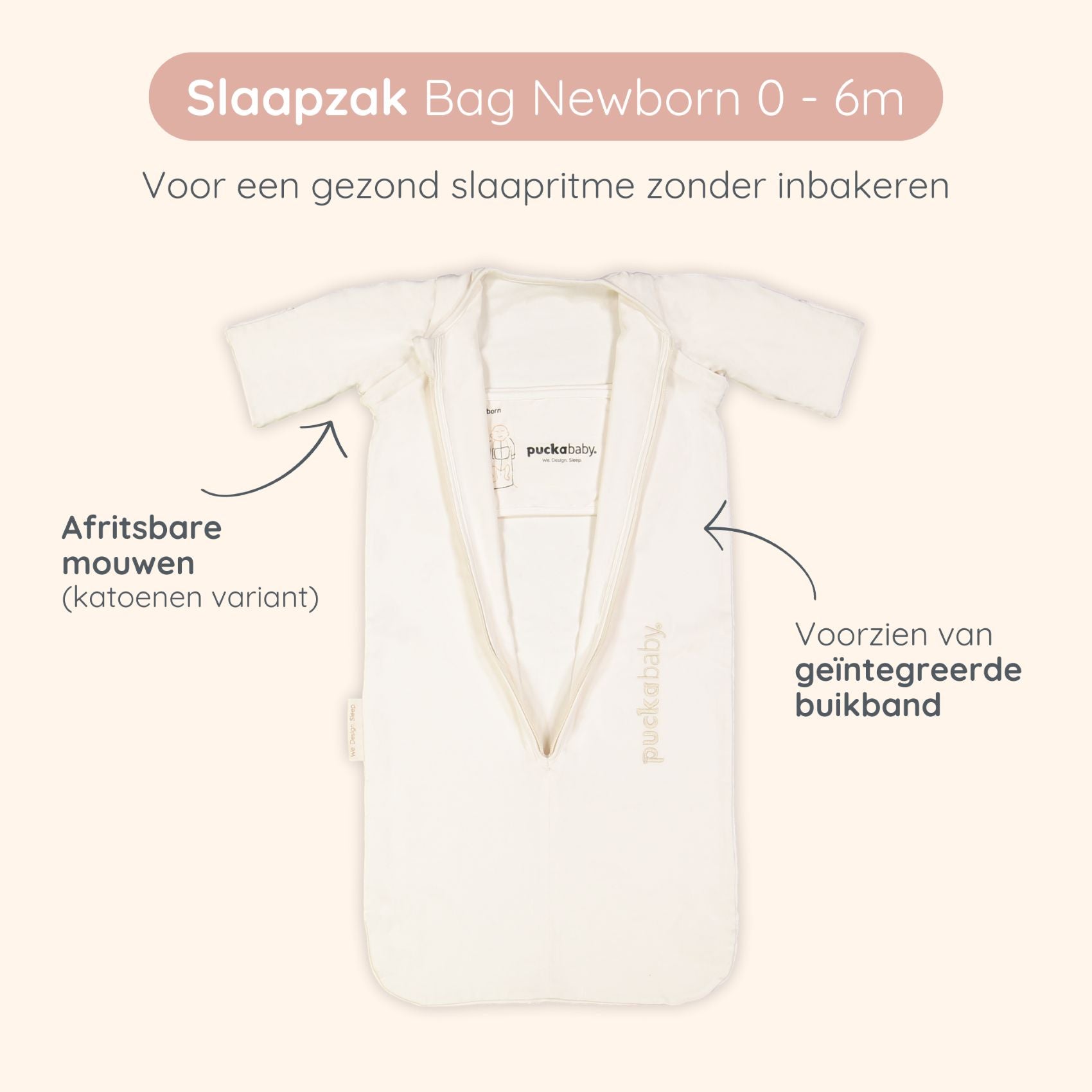 Instructie Slaapzak 0-6M Katoen Pure