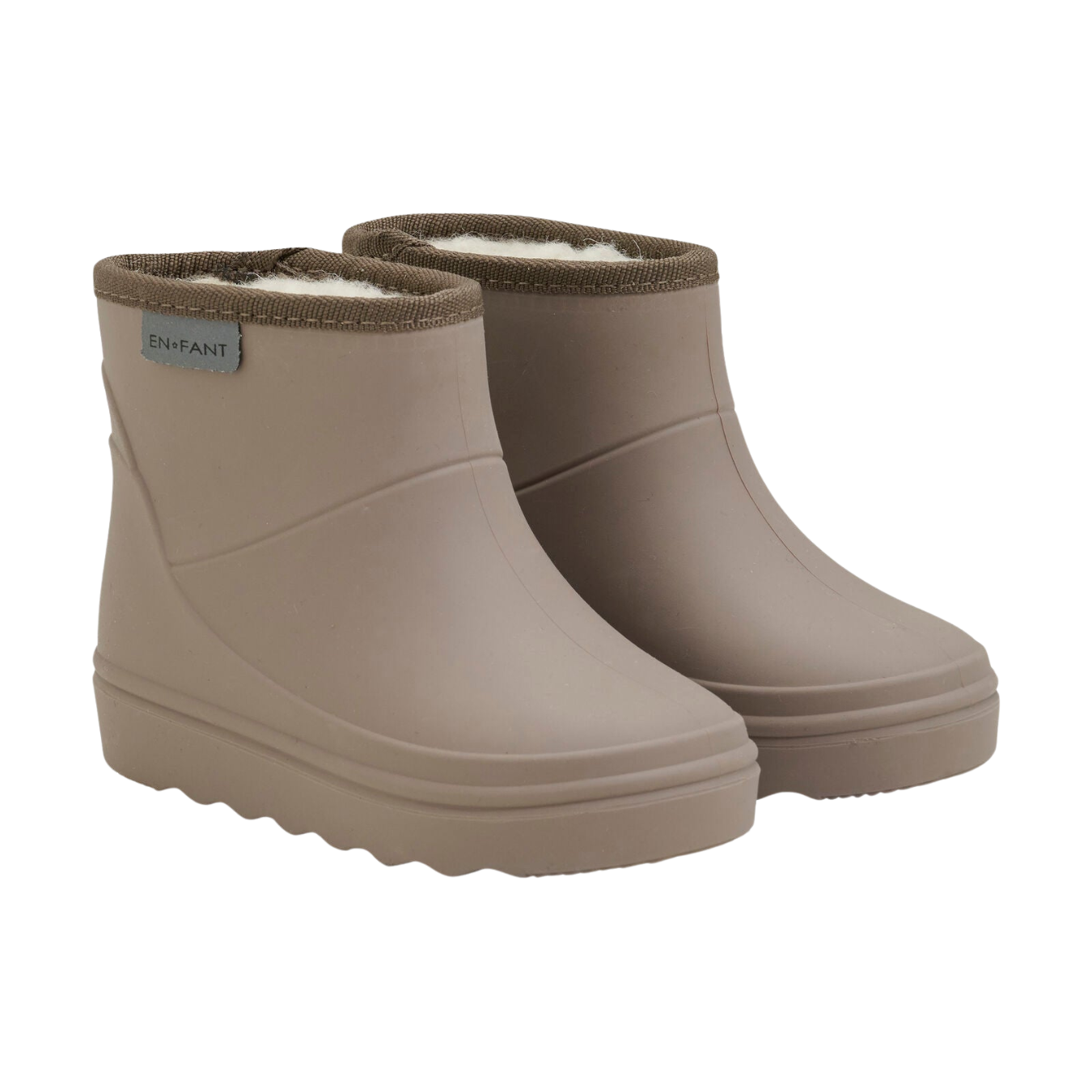 Thermoboots pine bark short Enfant voorzijde.