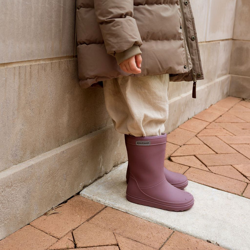Thermoboots rose taupe enfant