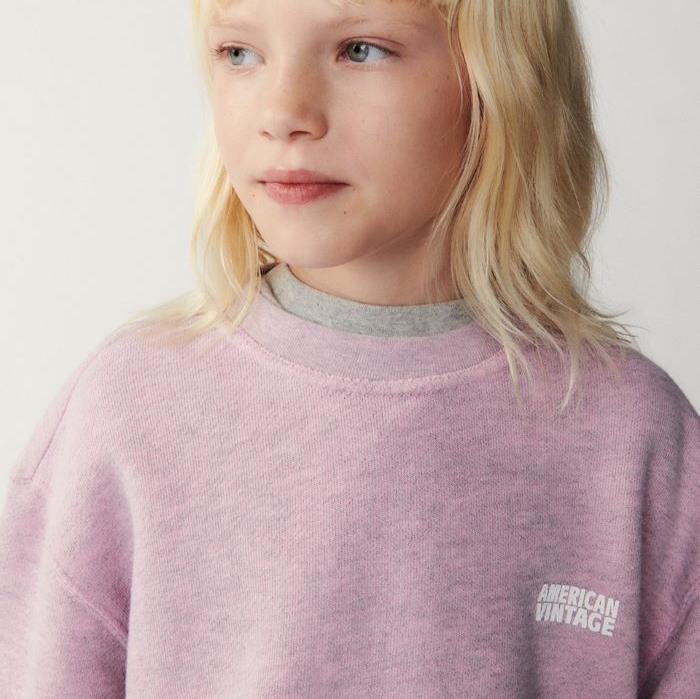 Rose trui van American Vintage met witte achtergrond