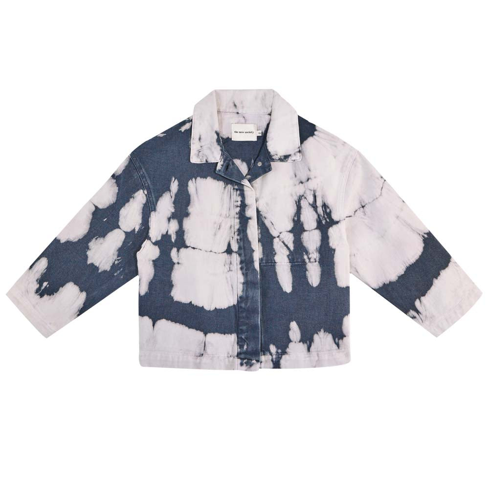The New Society VINCENT OVERSHIRT TIE DYE NAVY