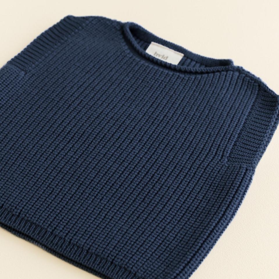 Vest harvey baby blue hvid zijkant.