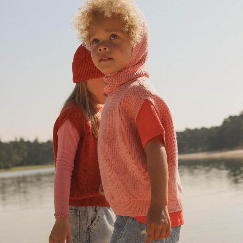 Vest kids bubblegum Hvid lifestyle 6.