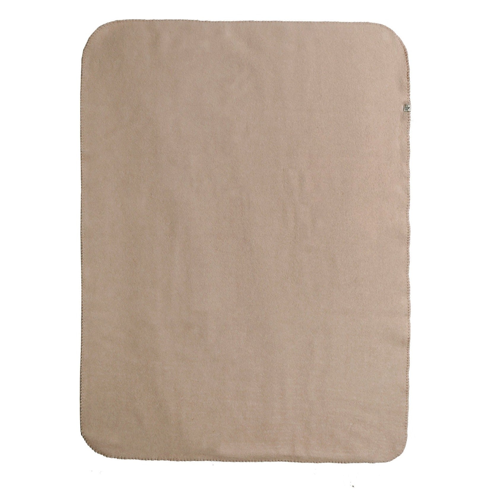 Wiegdeken Merinowol 75 x 100 Alwero witte achtergrond close up.