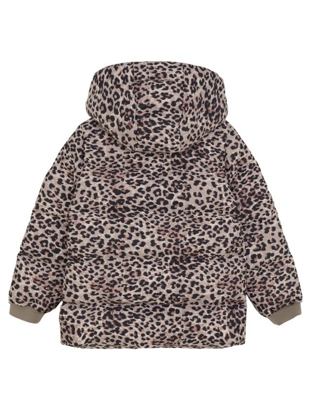 Winterjas pine bark leopard enfant achterzijde
