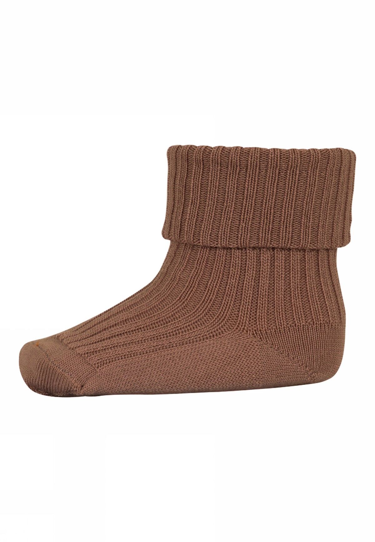 Wollen babysokken bruin rib
