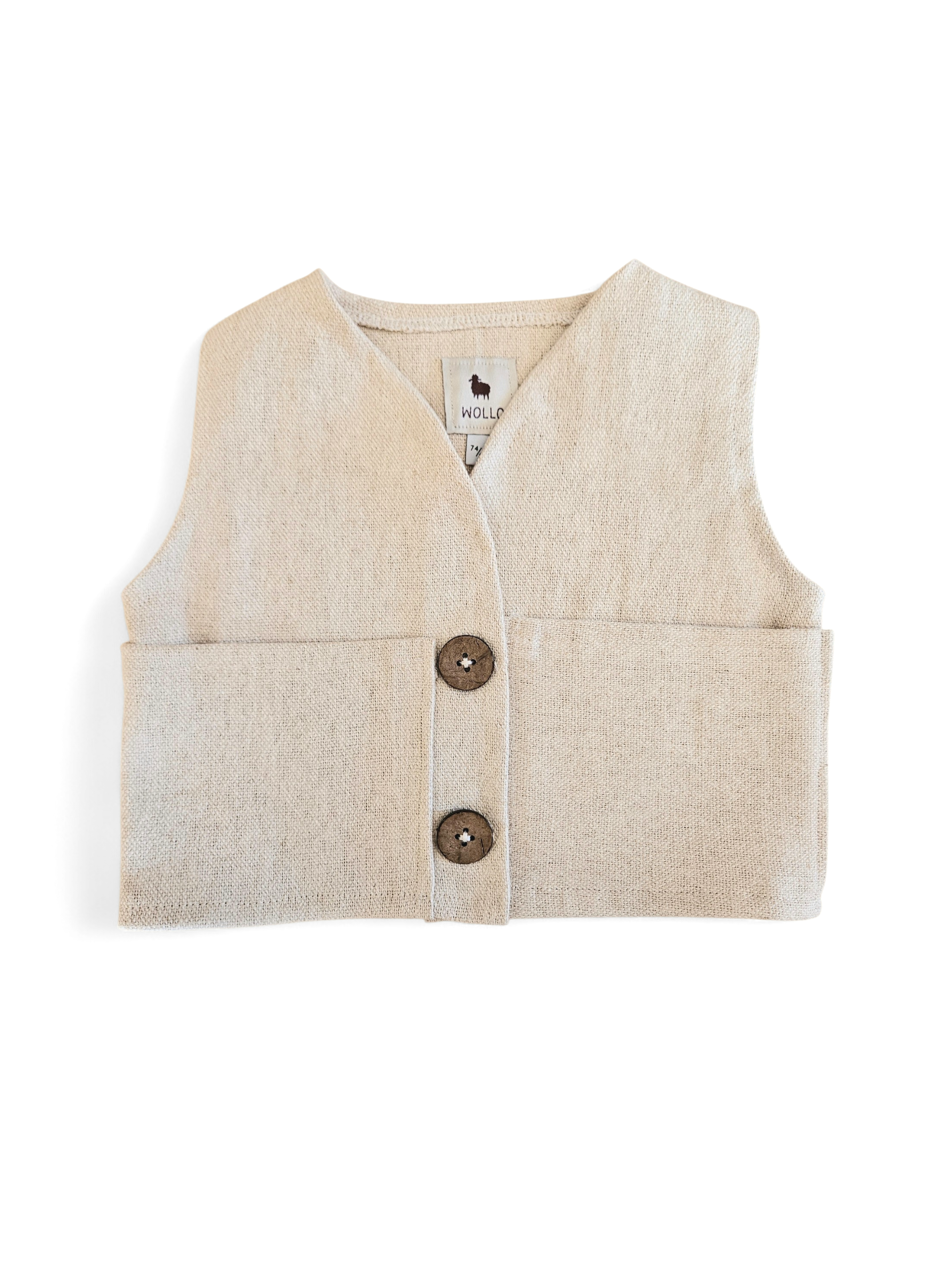 Linnen bodywarmer