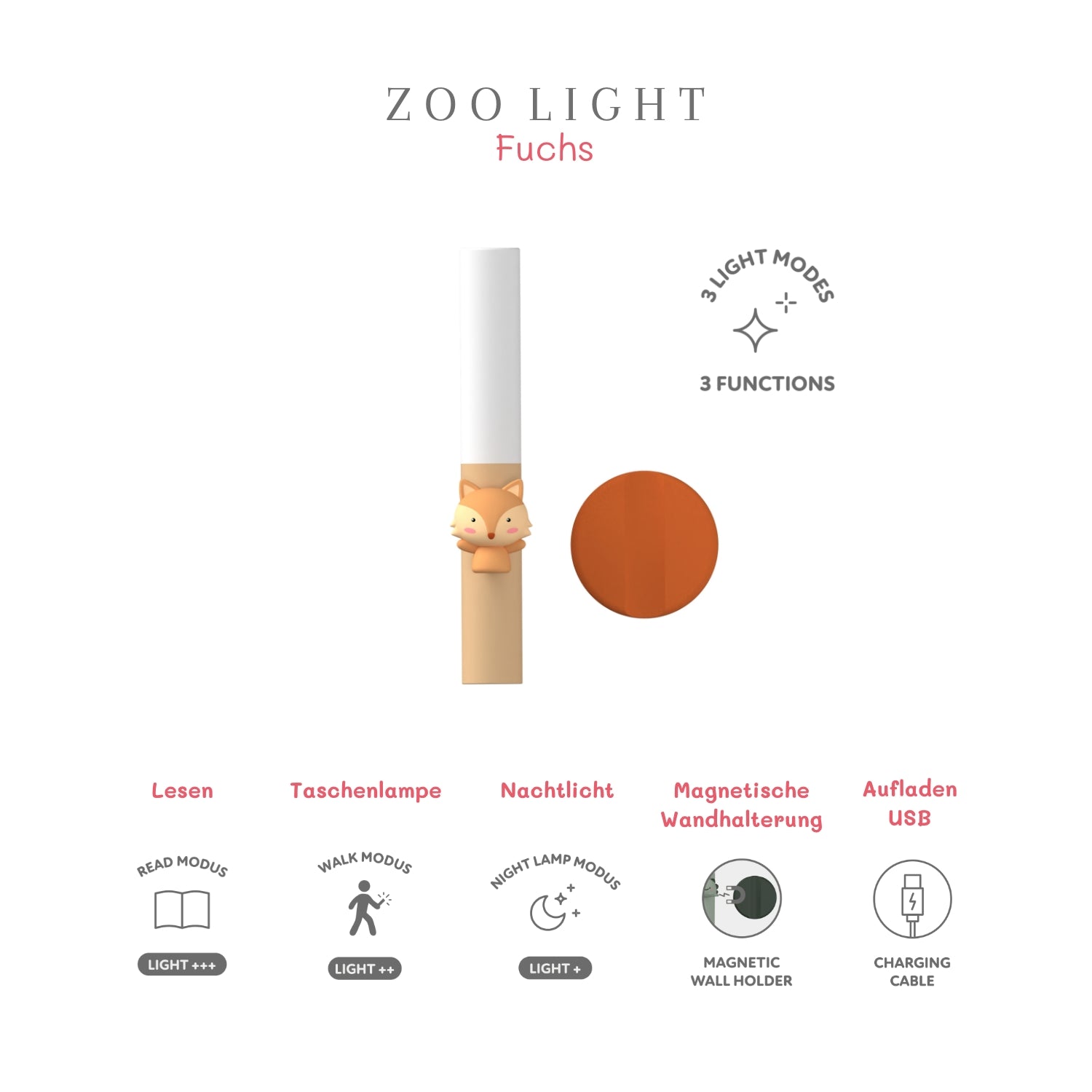 Zoo light zaklamp vos