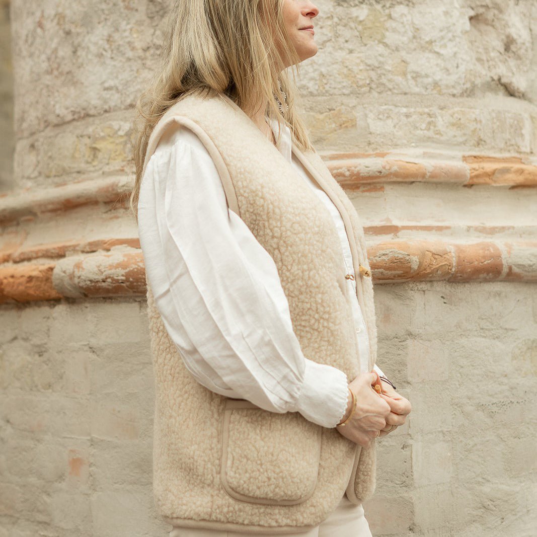 Adult bodywarmer all beige - Charly's