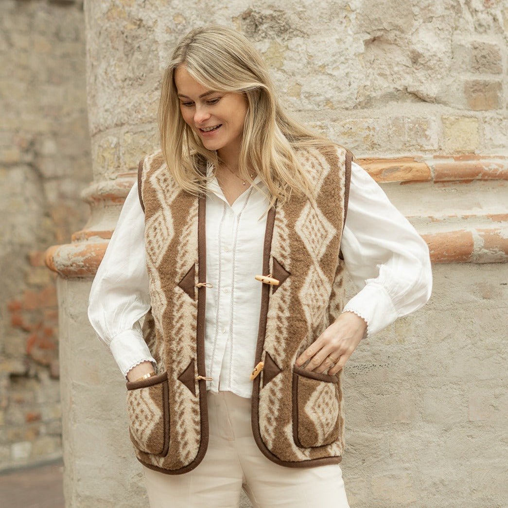 Adult bodywarmer aran - Charly's