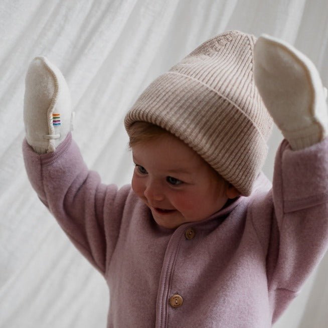 Baby handschoenen naturel - Charly's