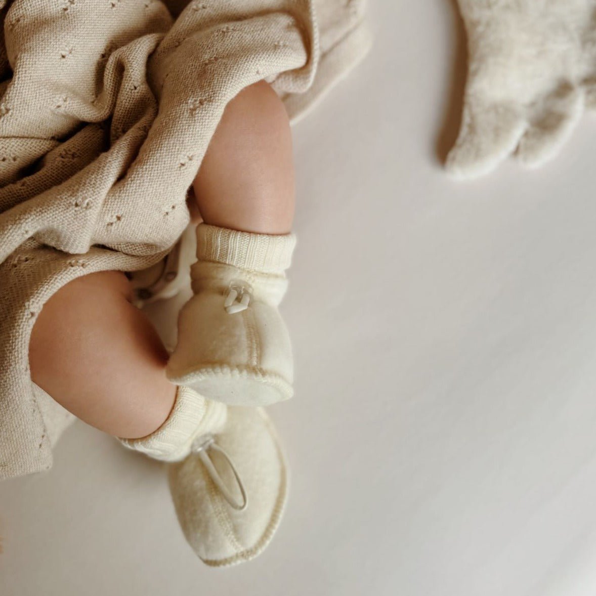 Baby slofjes naturel - Charly's