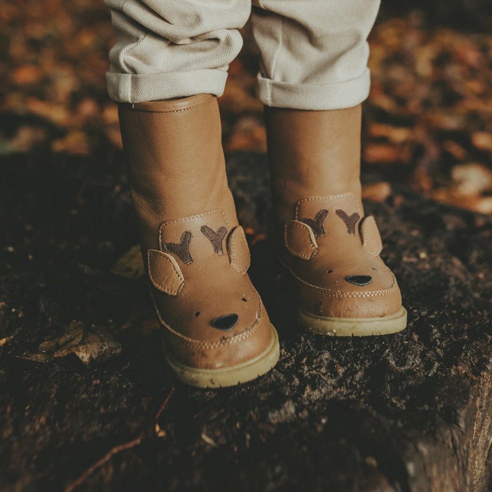 Boots chestnut leather - Charly's