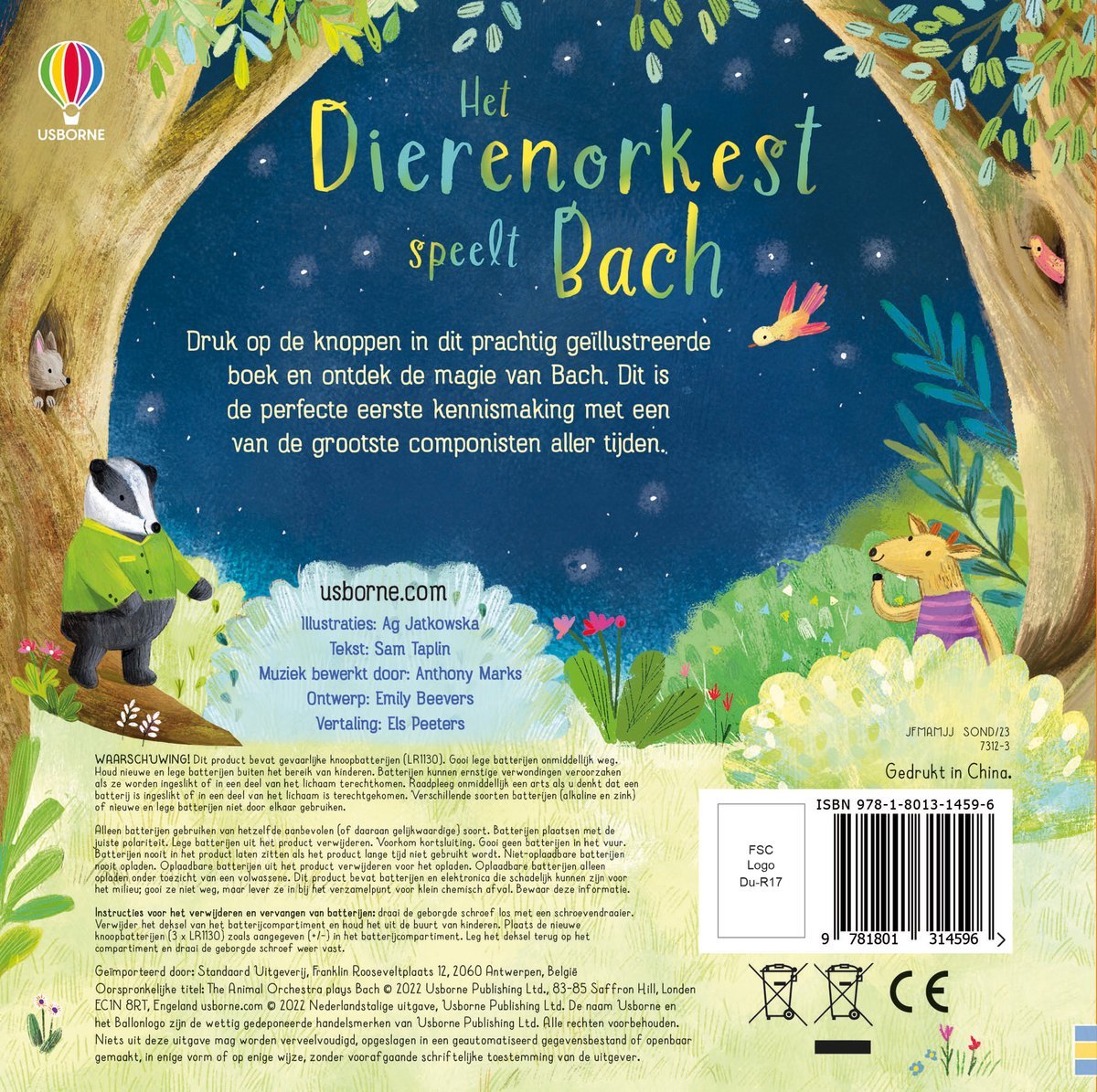 Dierenorkest speelt Bach geluidenboek 0+ - Charly's