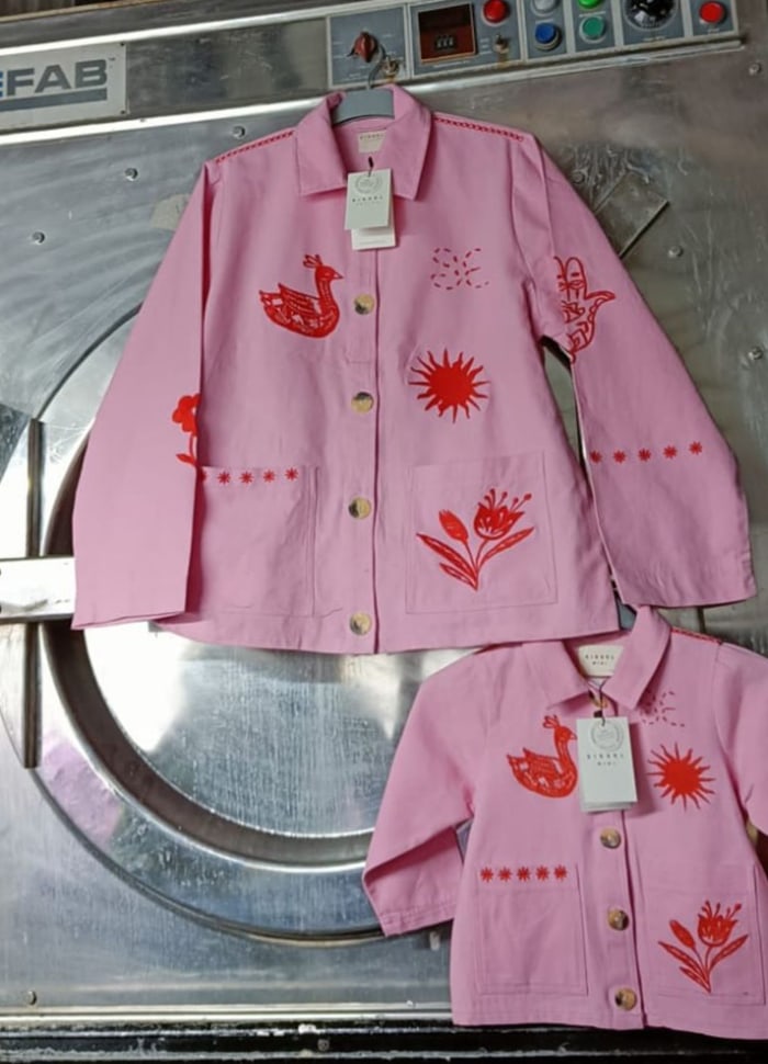 Organic cotton jacket rose