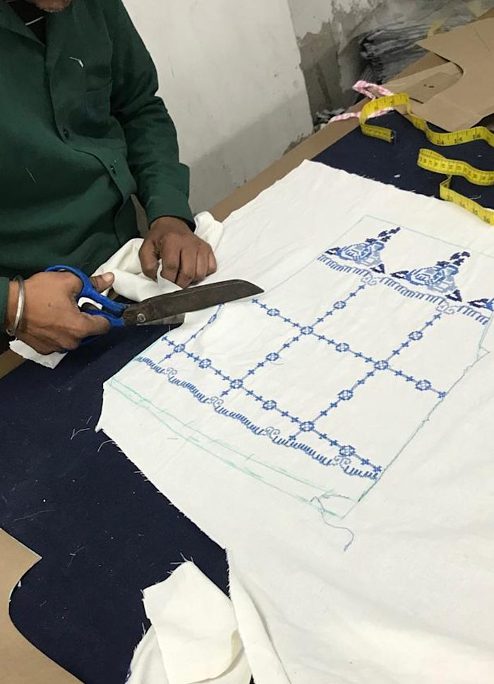 PRE-ORDER My Jacket Ecru Blue