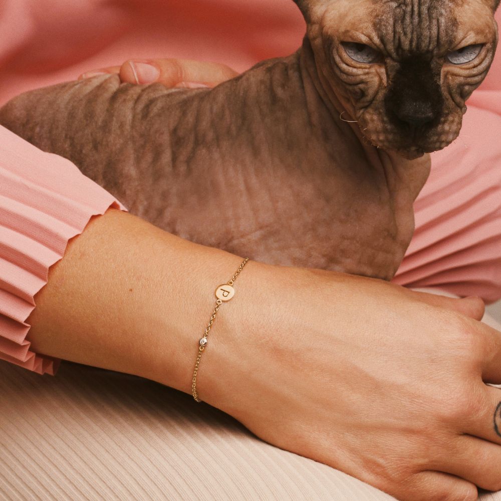 Naamarmband voor moeders gold plated - Charly's