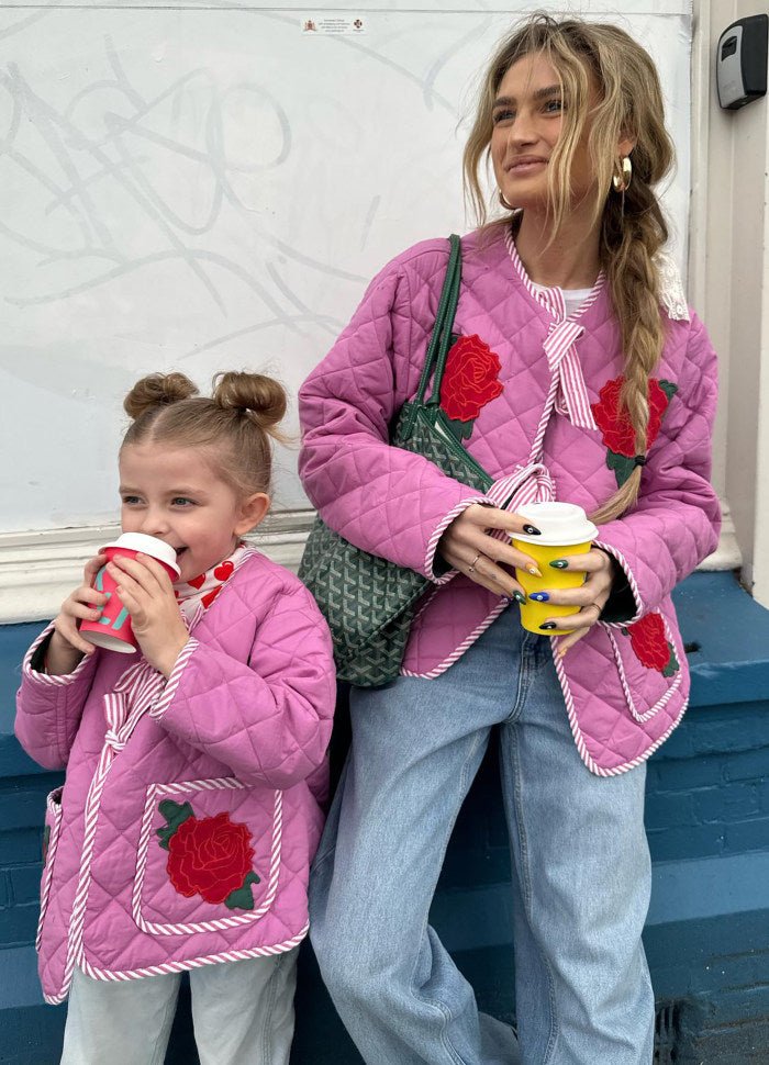 PRE - ORDER Penny mini jacket quilted cyclamen - Charly's