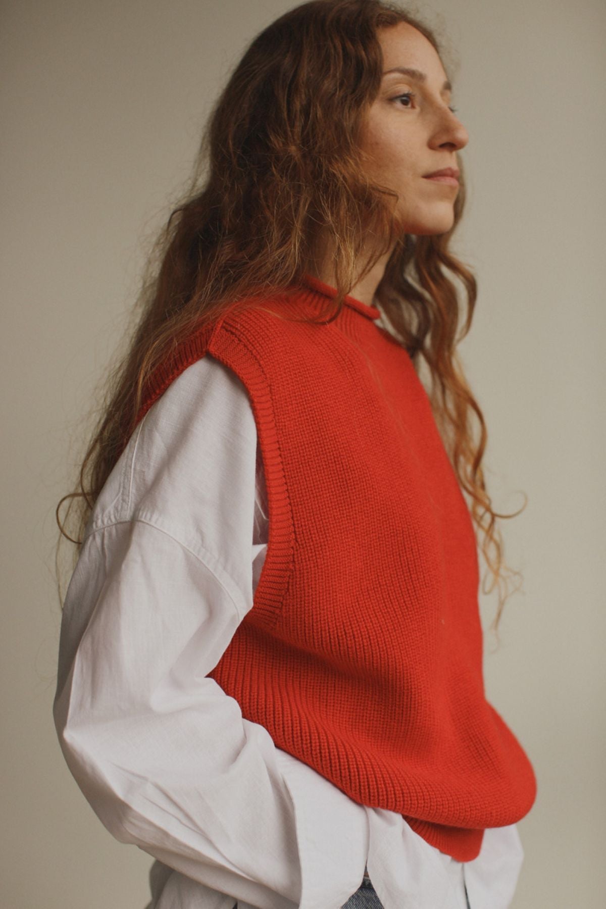 Vest helle adult red - Charly's