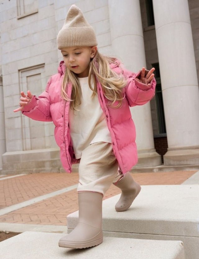 Winterjas confetti rose enfant - Charly's