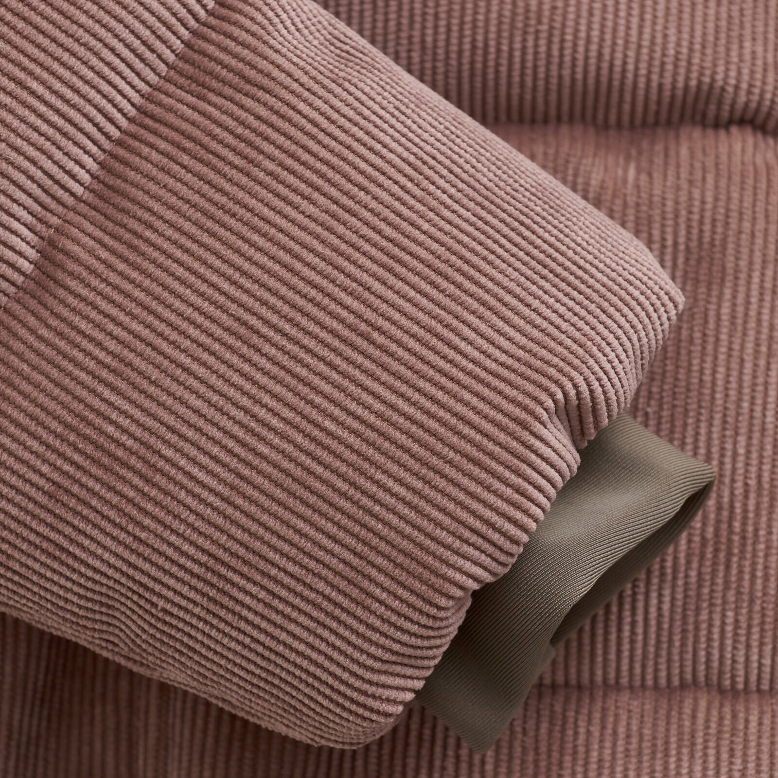 Winterjas rose taupe corduroy enfant - Charly's