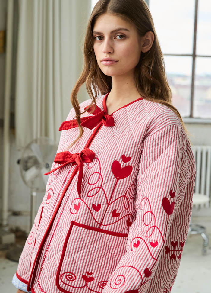 Pre-order Penny Jacket Red Stripes