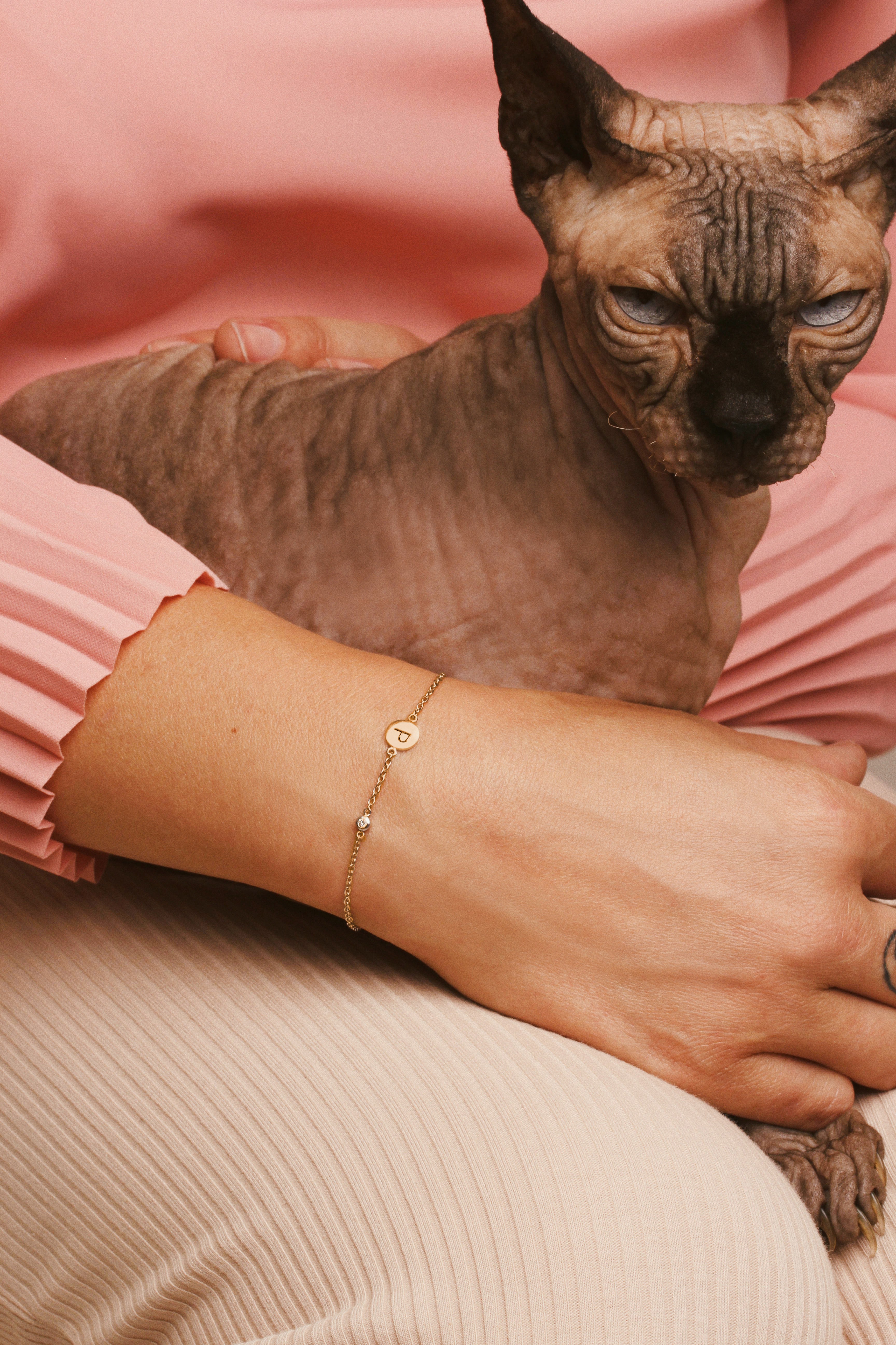 Charly's Naamarmband voor moeders gold plated