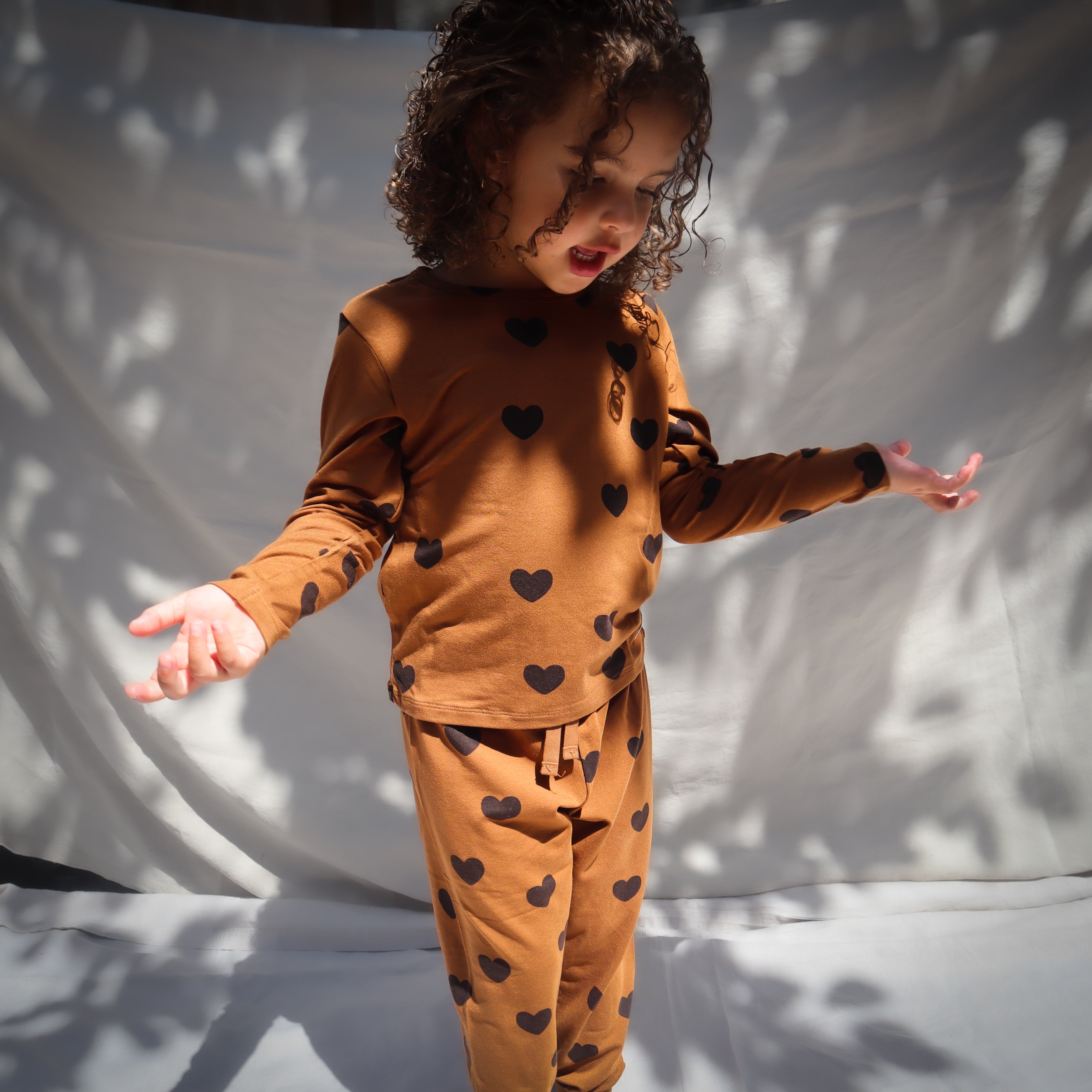 Mini Rodini Basic hearts jersey trousers TENCEL™