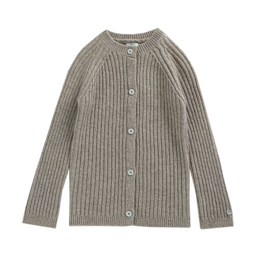 Grijs vest voor kinderen van wol van het merk Donsje