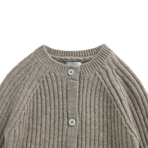 Grijs vest voor kinderen van wol van het merk Donsje