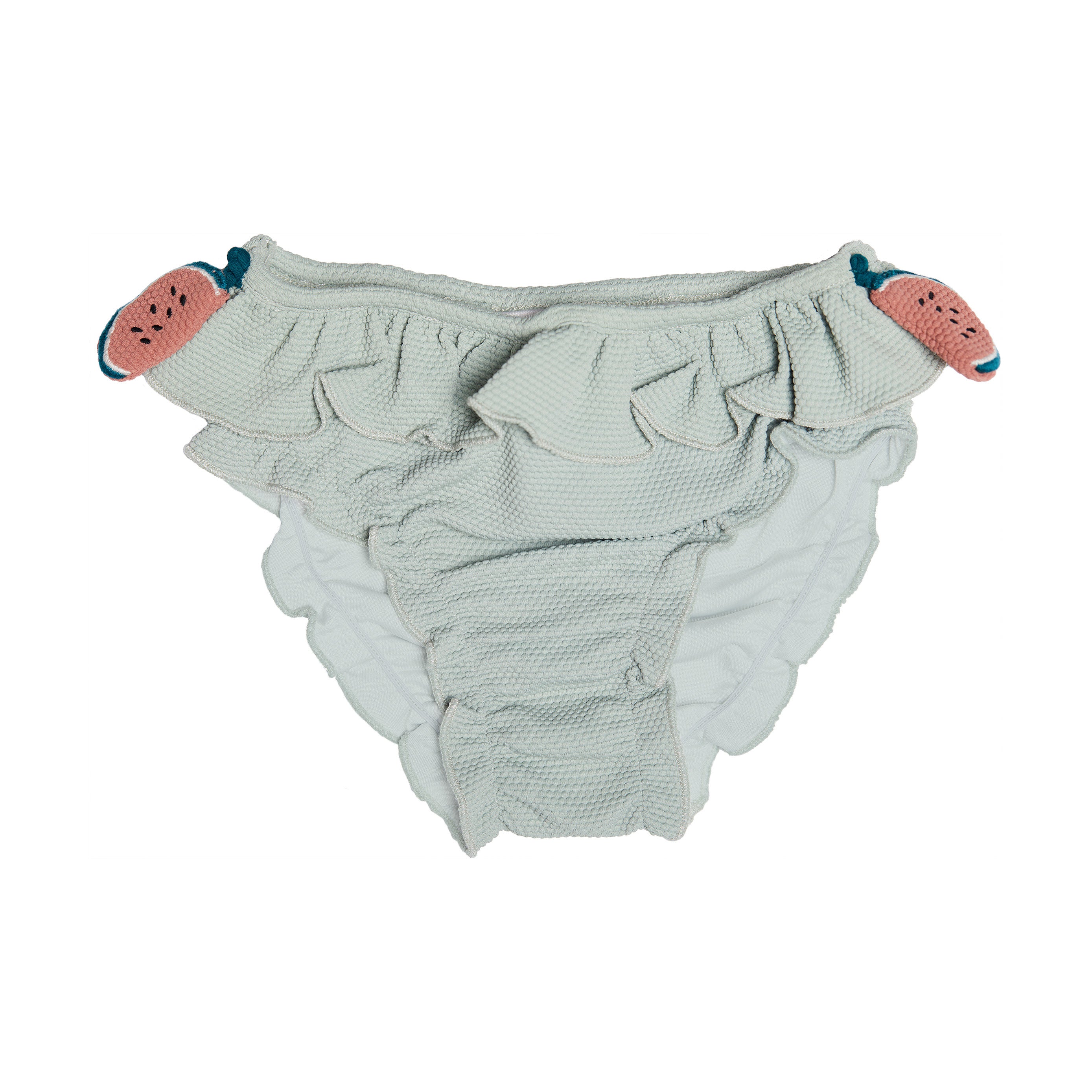 Bikini broek in de kleur blauw met watermeloen detail voor kinderen (meisjes) van Donsje.