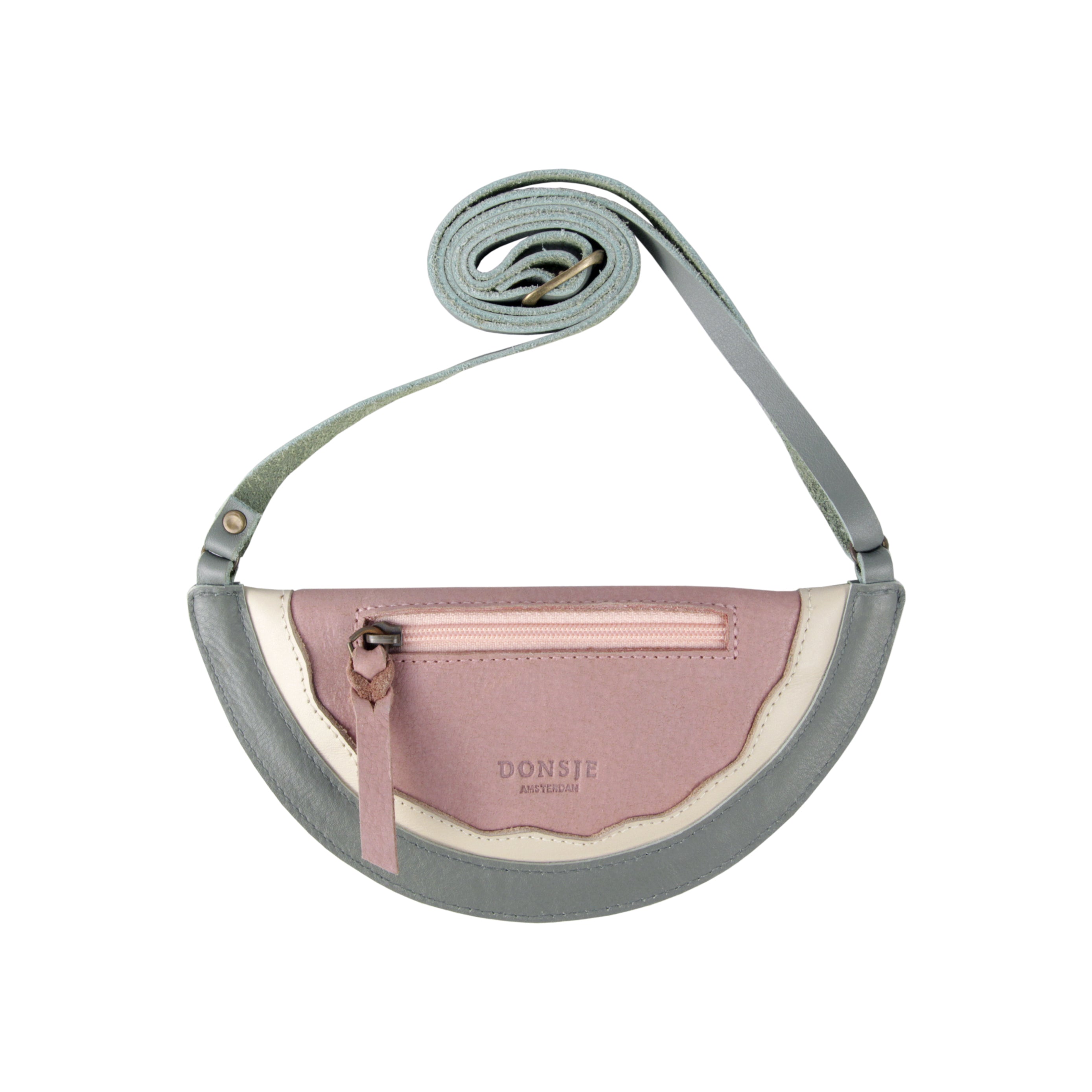 Leren tas voor kinderen in de vorm van een watermeloen van donsje.