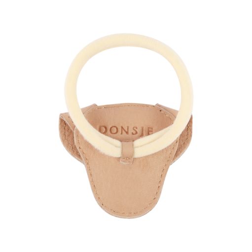 Leren elastiek voor in het haar voor kinderen in de vorm van een hond van Donsje