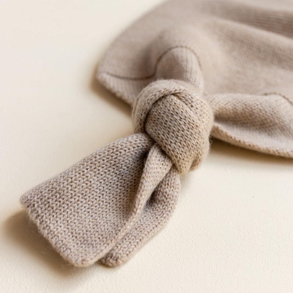 Cocoon voor baby's in de kleur Sand van HVID.