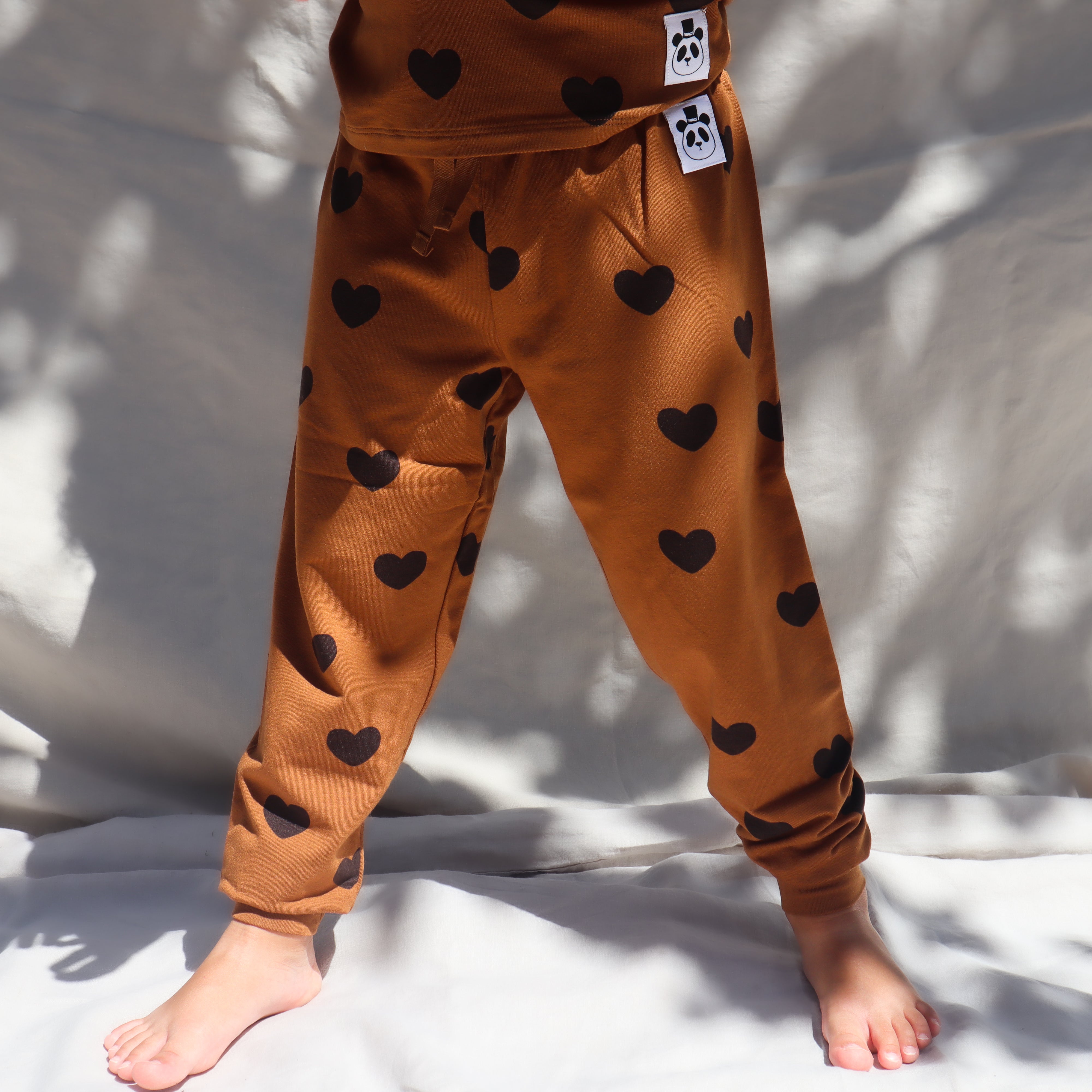 Mini Rodini Basic hearts jersey trousers TENCEL™