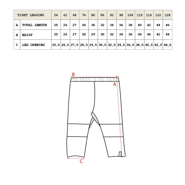 Legging dust in de kleur wild green van het merk Nixnut.