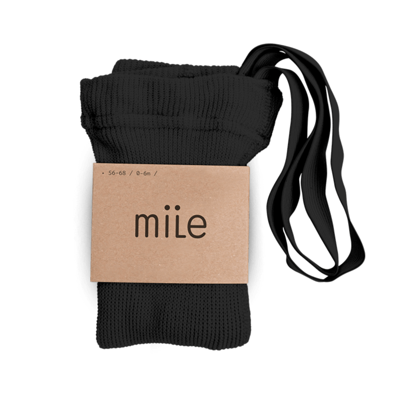 Maillot met bretels en voetjes zwart - Charly's