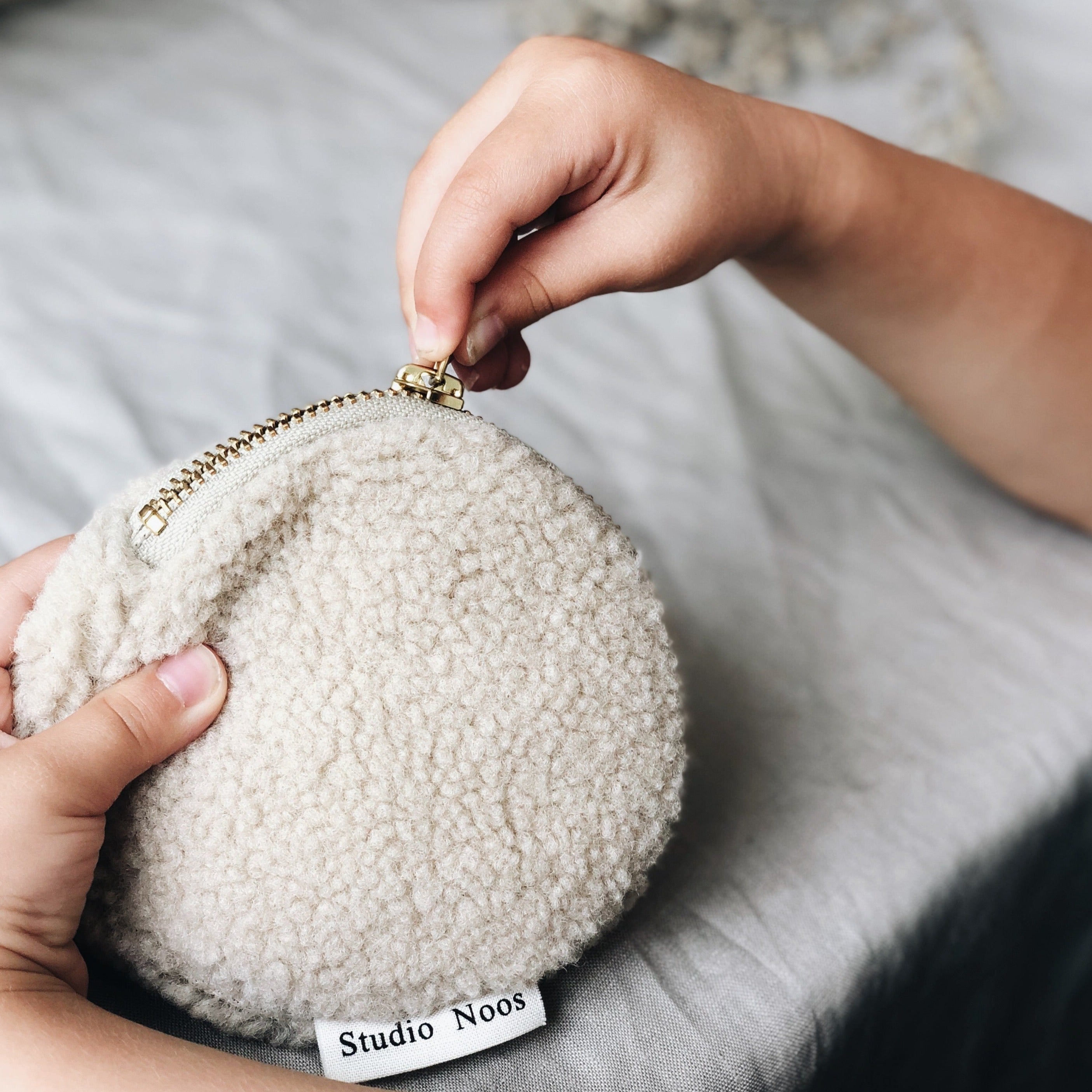 Wallet ecru teddy - Charly's