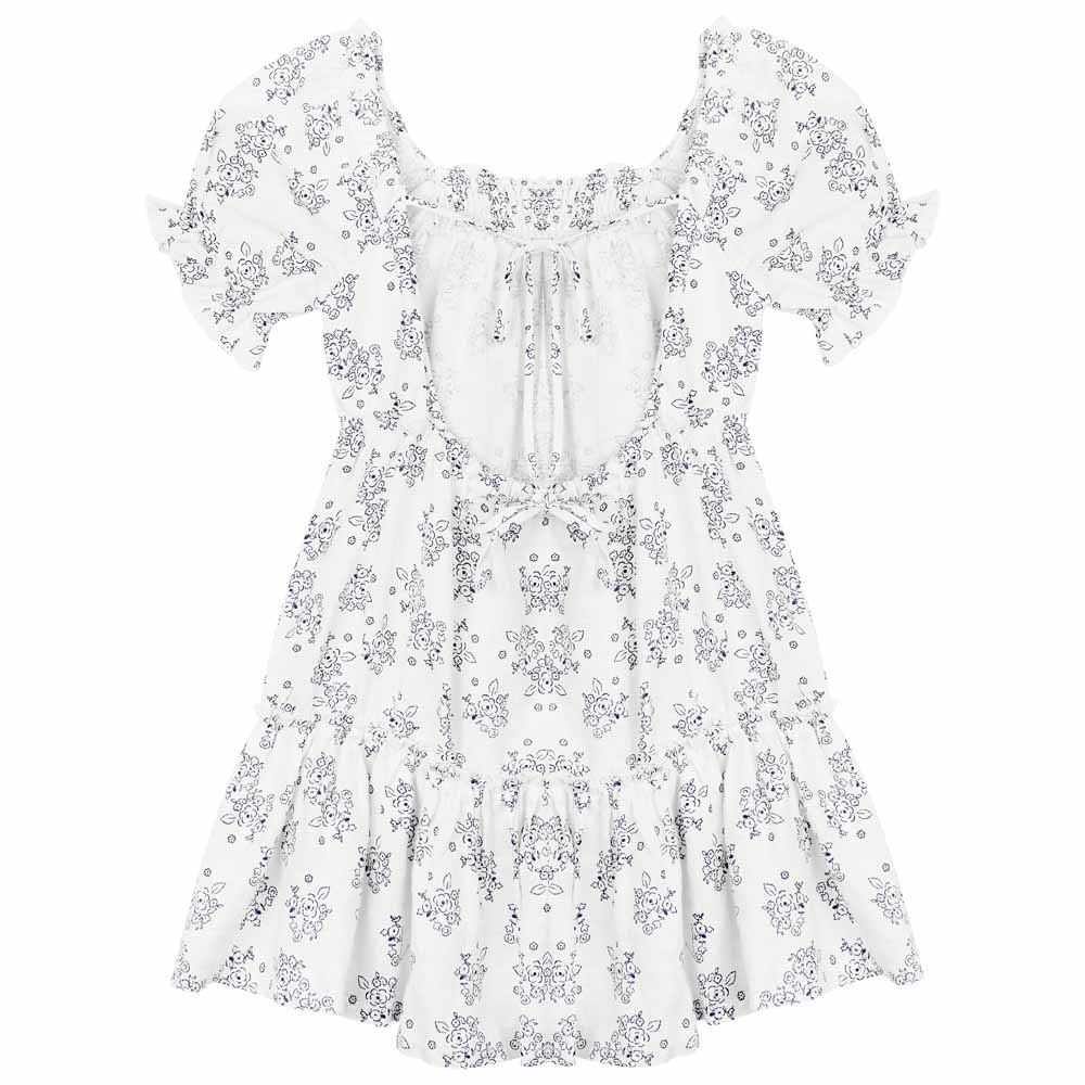 The New Society ATENEA DRESS ROSES PRINT