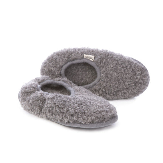 Alwero Slof donkergrijs wol voorzijde