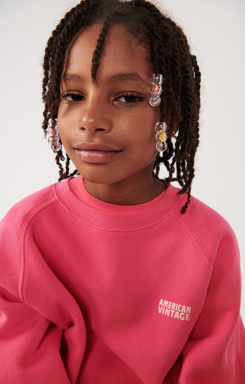 Fel rode trui van american vintage achterkant