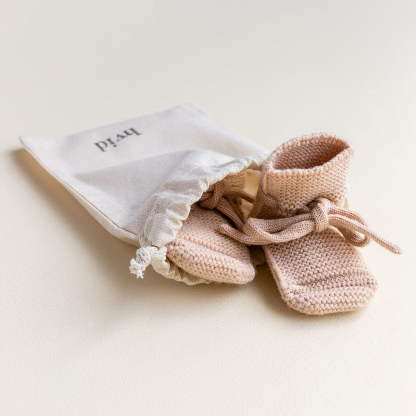 Booties apricot in zakje