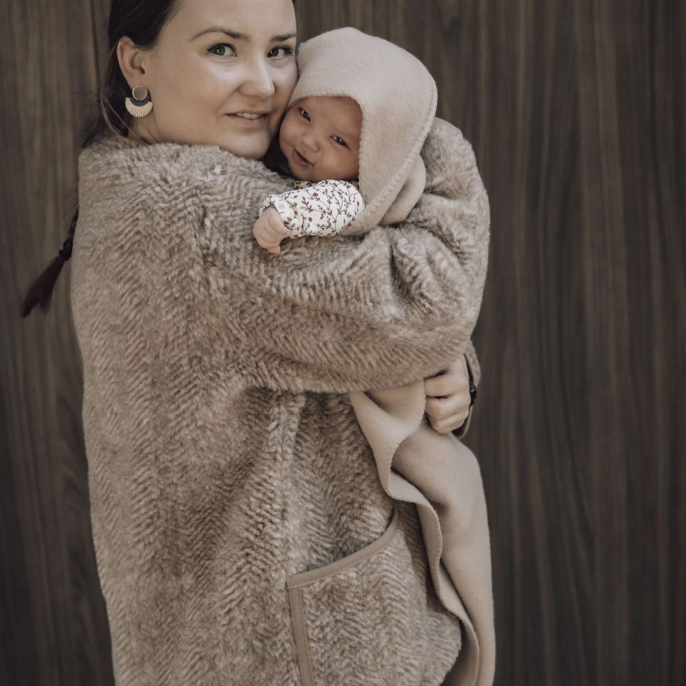 Baby omslagdoek Merinowol Alwero lifestyle 5. 