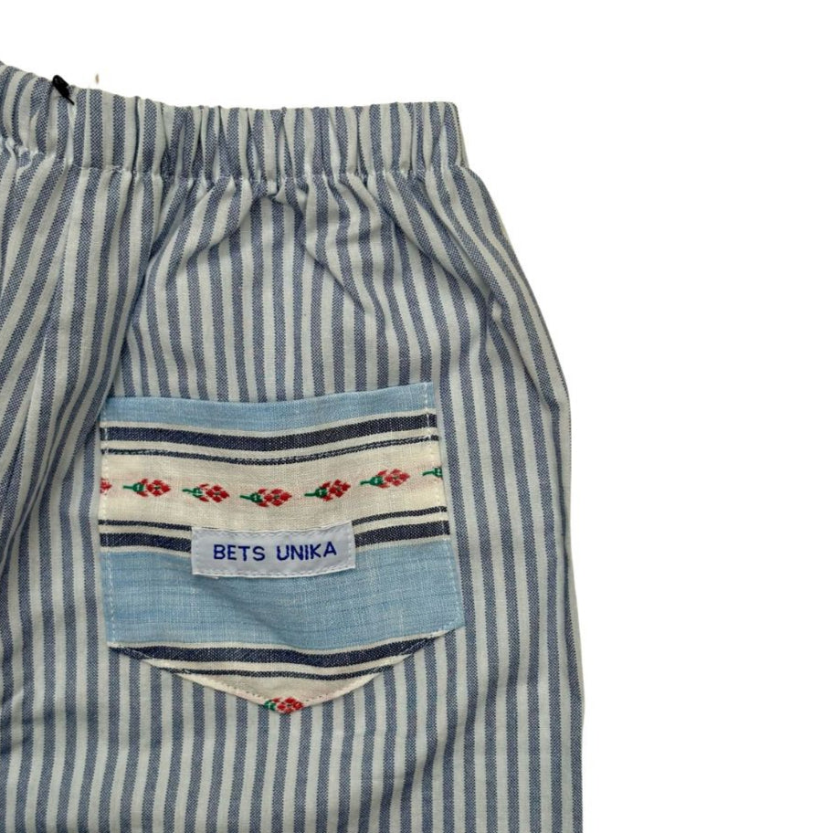 Vintage textiel broek stripe