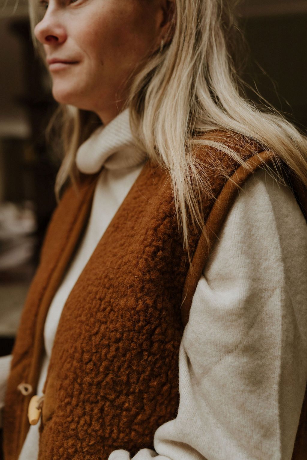 Bodywarmer caramel adult